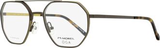 MOREL Mens Oga Skiva Eyeglasses 10164O MD09 Dark Bronze/Brown 51mm