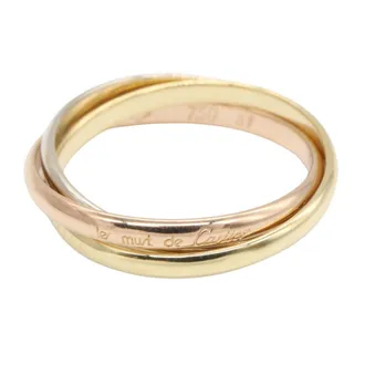 Cartier Pink Gold White Gold Yellow Gold Yellow Gold (18K) Pink Gold (18K) White Gold (18K) Band Ring (Pre-Owned)