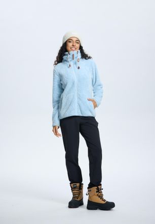 Icepeak Fleecejacke ICEPEAK ICEPEAK COLONY, Damen, Gr. S (34/36), blau (baby blau), Obermaterial: 100% Polyester, normal, Jacken Fleecejacke, sportlicher Stil