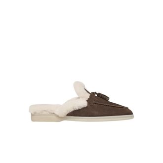 Scarosso Lucrezia Sandalen - Dames - Slip ons - Bruin - 38 EU - Leer - Schoenen