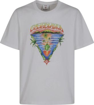 Casablanca T-Shirts, male, White, Size: M Innocence Triangle Classic T-Shirt