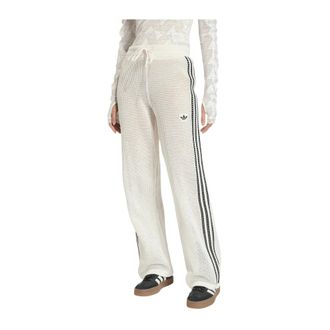 adidas Fitness, Dames, Wit, L, Polyester, Knitted Crochet Firebird Trainingsbroek