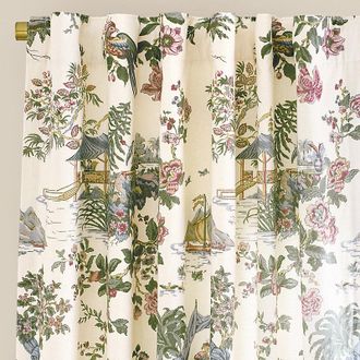 Ballard Designs Lille Chinoiserie Drapery Panel - 50W x 108L - Ballard Designs