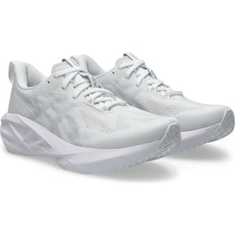 Asics NOVABLAST 5 Running Shoe in White/Piedmont Grey at Nordstrom, Size 10.5