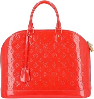 Louis Vuitton Pre-owned Alma GM Tas - Dames - Vintage Handtas - Rood - ONE Size - Leer - Vintage