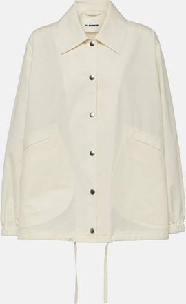 Jil Sander Logo cotton shirt jacket