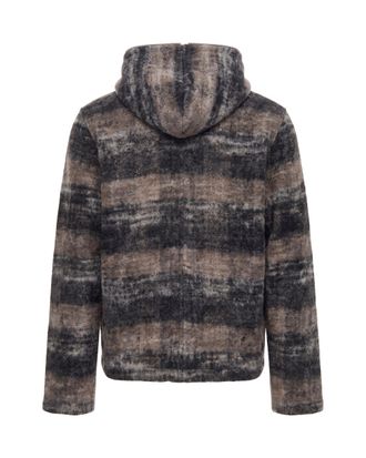 Our Legacy Check Wool Hooded Sweater - Gray