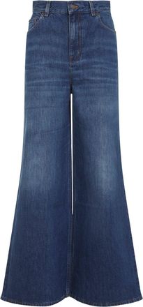 Chlo&eacute; Night Blue Cotton Jeans-Donna