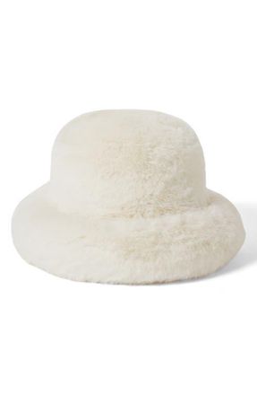 Brixton Dion Faux Fur Packable Hat in Off White at Nordstrom, Size Medium