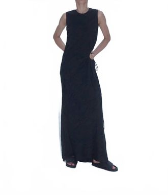 NOMIA Gathered Cutout Maxi Dress In Black
