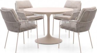 Suns Punta/Nova &oslash;120cm dining tuinset 5-delig