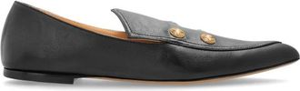 Chlo&eacute; Agnes leren loafers - Dames - Loafers - Zwart - 37 1/2 EU - Leer - Schoenen