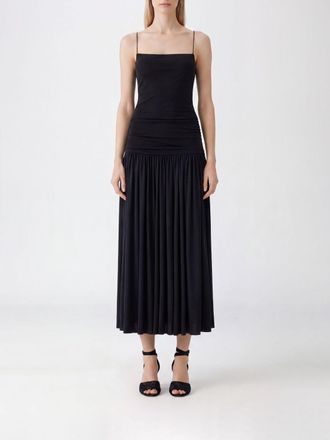 Jacquemus La Robe Abiha Pleated Viscose Blend Midi Dress by with Thin Straps