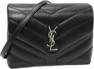 Saint Laurent Pre-owned Loulou Toy Calf 2way Schoudertas - Dames - Vintage Schoudertas - Zwart - ONE Size - Leer - Vintage
