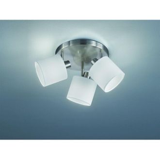 Reality Reality Leuchten - Plafoniera Tommy 3xe14 Foco Nichel &Oslash;25 Cm Trio Iluminaci&oacute;n