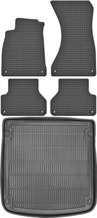 OEM Audi A4 B9 Avant / Kombi A Partir De 2015 Set - Alfombrillas De Goma Para Coche + Alfombrilla Para Maletero