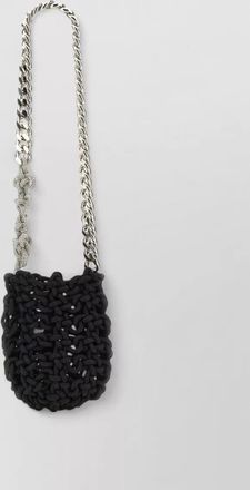 Kara crystal mesh mini bag