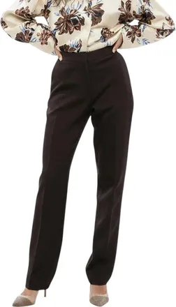 Jil Sander Dark Brown Straight Pants