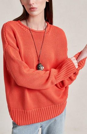 La Ligne Solid Marina Sweater in Coral at Nordstrom, Size X-Large