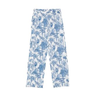 MC2 Saint Barth Wide Trousers, female, Multicolor, Size: M Inez Trousers