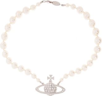 Vivienne Westwood Parelketting - Dames - Kettingen - Grijs - S - Accessoires