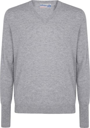 Ballantyne v-neck cashmere sweater - Grey