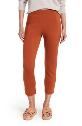 Theory Treeca Empire Wool Ankle Pants in Rust at Nordstrom Rack, Size 00