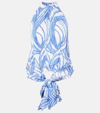 Poupette St Barth Clea printed top