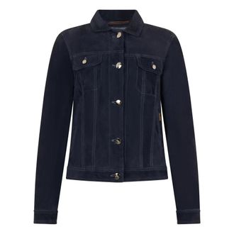 Moorer Elegant Jacket - Dames - Spijkeroverhemden - Zwart - L - Leer - Overhemden