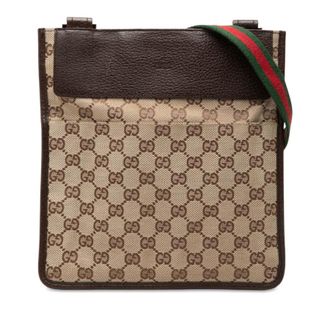Gucci Pre-owned Gucci GG Canvas Web Crossbody Unisex 5DVR8X3GF2UC857F