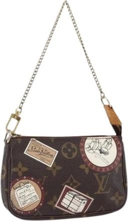 Louis Vuitton Pre-owned Mini Bags, female, Brown, Size: ONE SIZE Pre-owned Canvas Mini Bag