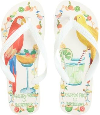 Havaianas FARM Rio Flip Flop in White at Nordstrom, Size 11