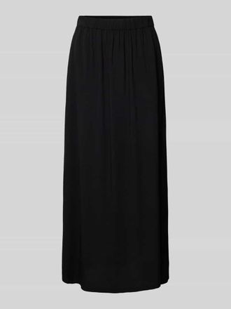 Tom Tailor Denim Maxirock aus Viskose mit elastischem Bund in Black, Größe XS