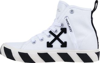 Off-white Mid Top Vulcanized Canvas Shoes Black/White OMIA119F21FAB0010110
