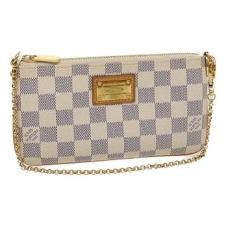 Louis Vuitton Pre-owned Tela clutches - - Pre-owned - Donna - Bianco - ONE SIZE