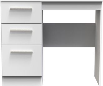 Welcome Furniture Copenhagen Ready Assembled Dressing Table - Grey Matt & White - Welcome Furniture | TJ Hughes