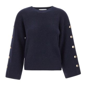Kaos Kaos, Dames, Truien, Blauw, Maat: M Wol