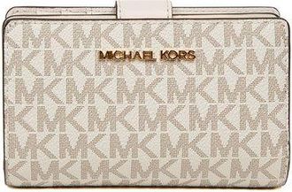 Michael Kors Portemonnee & Sleutelhanger Licht Cr&egrave;me Multi