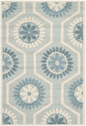 Safavieh Alfombra lana blu/neutrale 122 x 183 cm