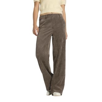 Cambio Amelie Corduroy Trousers - female - Cambio - Wide Trousers - Brown - M - Trousers