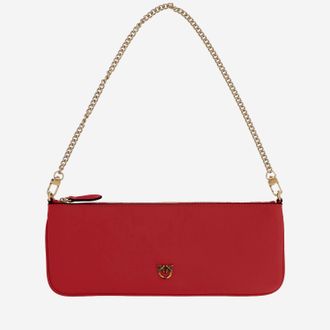 Pinko Borsa A Tracolla Pinko In Pelle Con Logo Altezza: 11 cm Larghezza: 27 cm