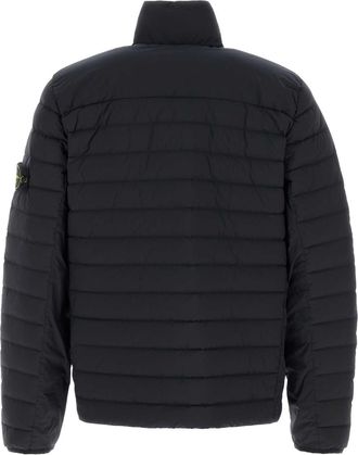 Stone Island Mens Midnight Blue Stretch Nylon Jacket Giacche E Gilet