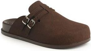 New York & Company Dulcy Double Buckl Clog in Chocolate at Nordstrom Rack, Size 6.5