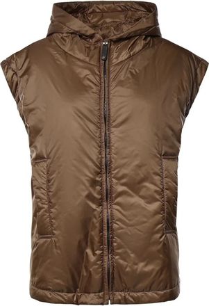 Max Mara Mtcambra Imbottito Smanicato - Dames - Bodywarmers - Bruin - XS - Wol - Jassen