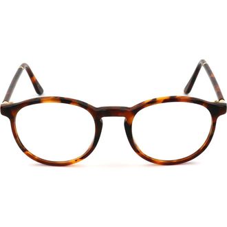 Retro Superfuture 57mm Round Reading Glasses in Tort at Nordstrom Rack