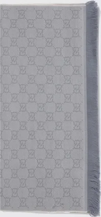 Gucci Sciarpa in lana con monogram GG jacquard