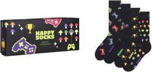 Happy Socks giftbox sokken Gamer Snacks - set van 4 zwart