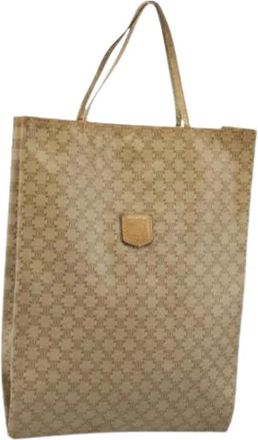 Celine Pre-owned Vintage Tote Bag - Dames - Vintage Shopper - Beige - ONE Size - Leer - Vintage
