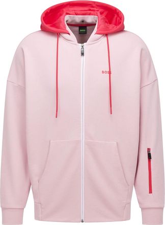 HUGO BOSS Heren Saggyart Hoodie met rits (Roze)