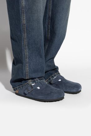 Birkenstock Boston BS Mules, Mens, Navy Blue